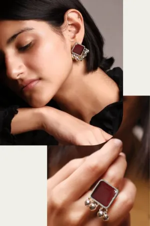 Elegant Ghunghroo Earrings and Ring Combo