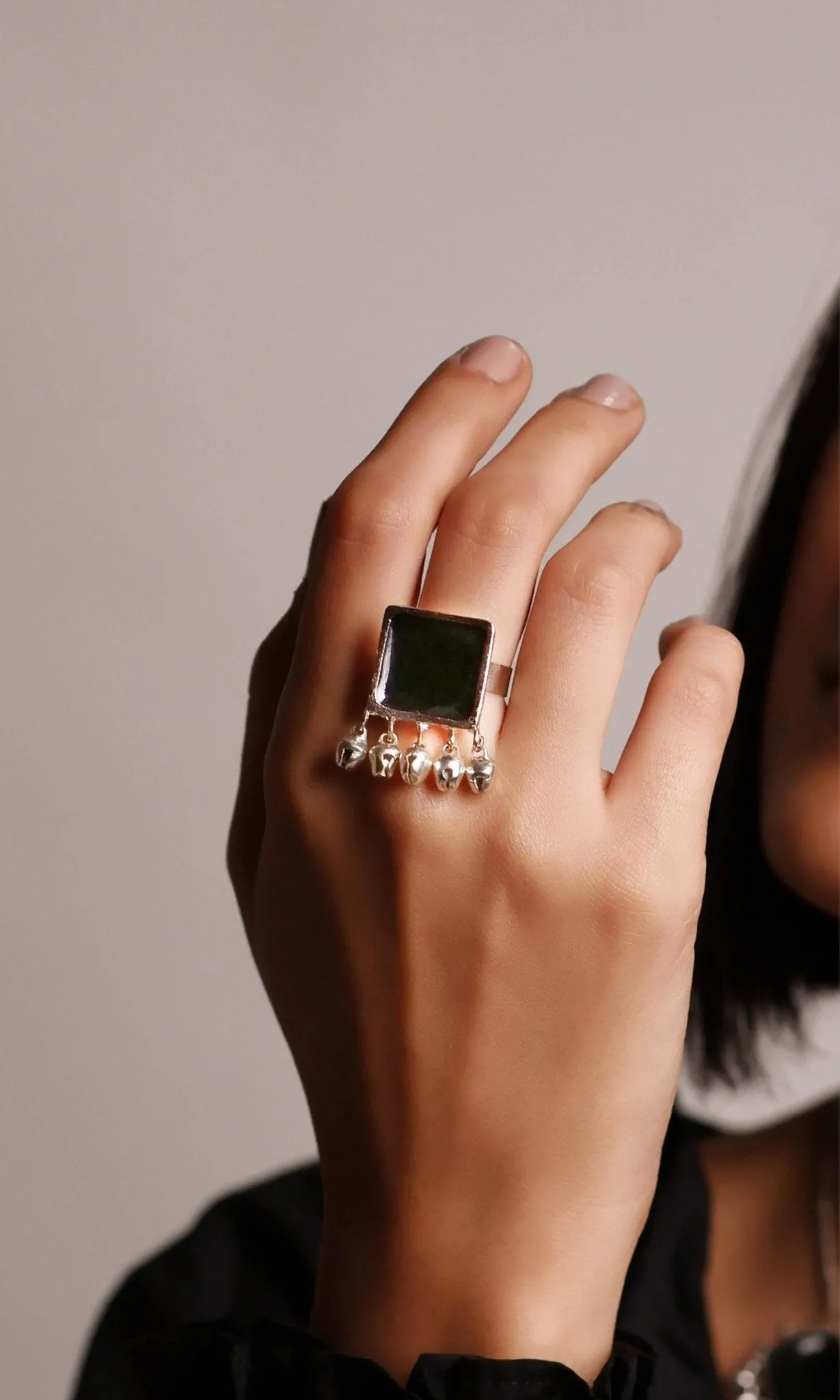 Elegant Ghunghroo Earrings and Ring Combo