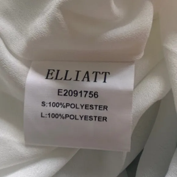 ELLIATT  Dynasty Sleeve Swing  blue &amp; white floral pattern Size Small – NWT