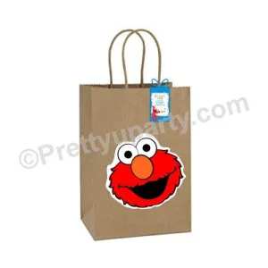 Elmo Theme Gift Bags - Pack of 10