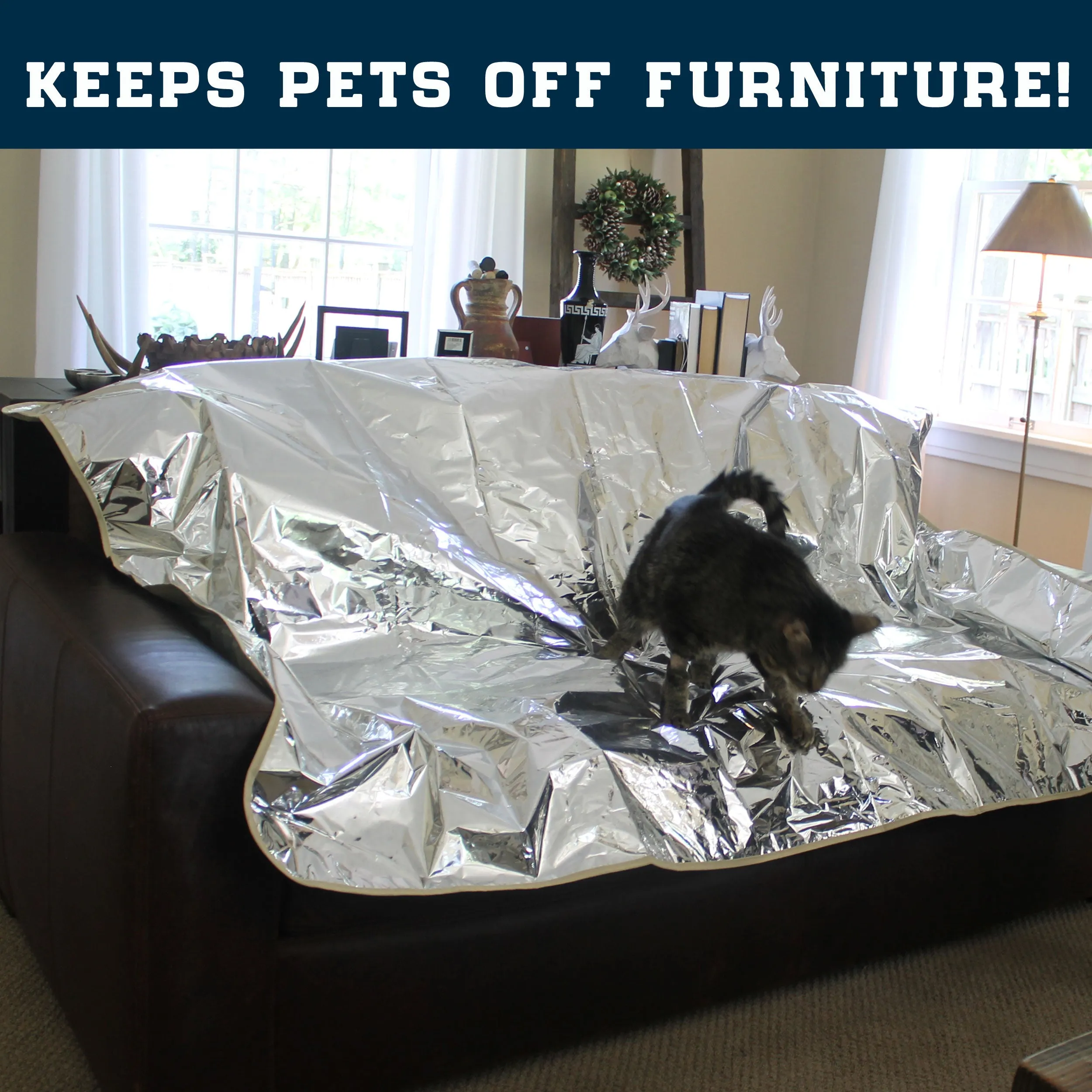 Enthusiast Gear Puppy Paws Pet Repellent Mat - Non Electric Cat & Dog Deterrent Mat - Keeps the Paws Off the Furniture!