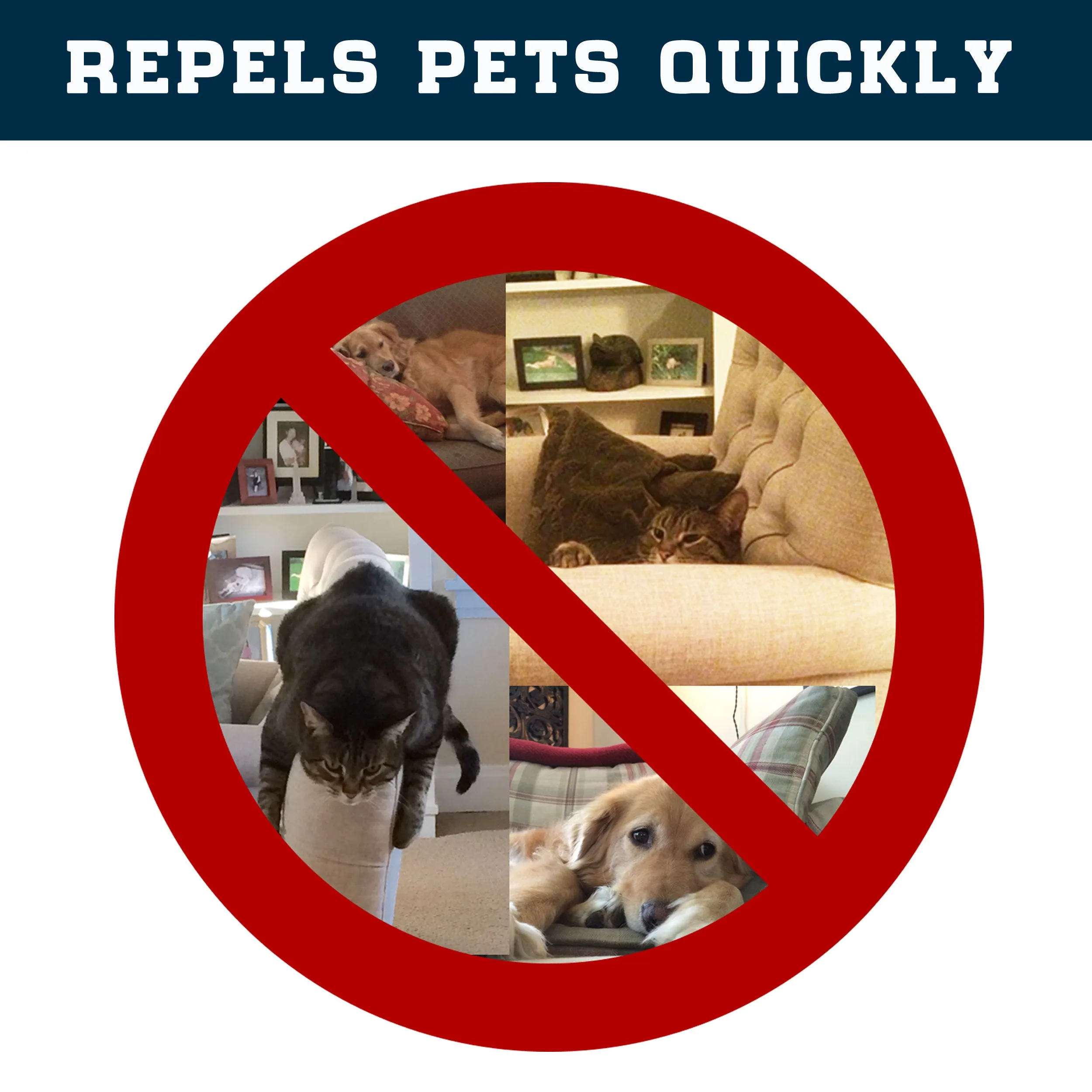 Enthusiast Gear Puppy Paws Pet Repellent Mat - Non Electric Cat & Dog Deterrent Mat - Keeps the Paws Off the Furniture!