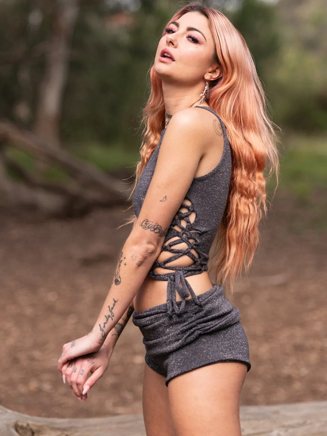 *EXCLUSIVE* HALCYON TOP - CHARCOAL
