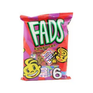 Fads Fun Sticks 15g 6pk
