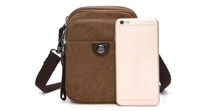 Fashionable Mobile Utility Phone Bag - Khaki