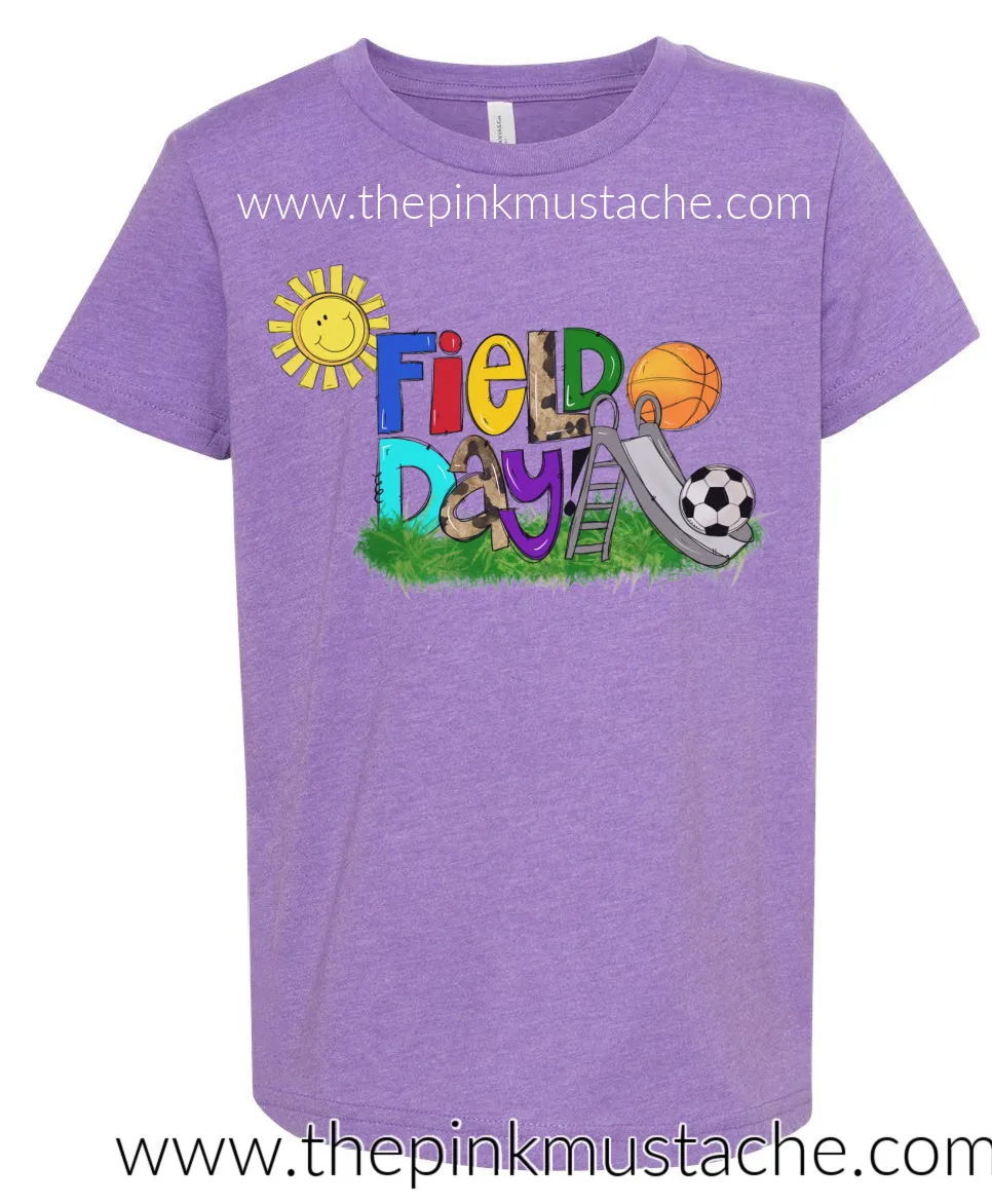Field Day School Shirt -  School Tee/ Youth and Adult Sizing Available