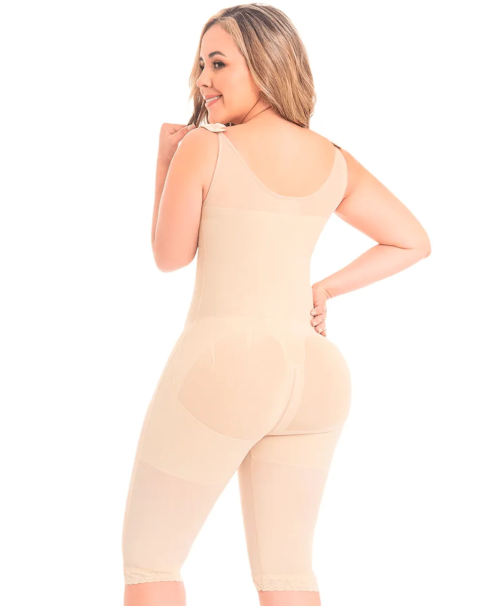 Final Sale Clearance Fajas M & D Covered Back, Bottom Zipper And Abdominal Support