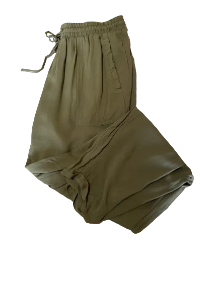 Forever 21 Contemporary Green Drawstring Pants