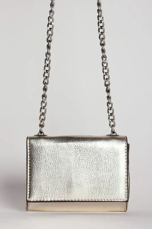 Formal Metallic Formal Crossbody Bag