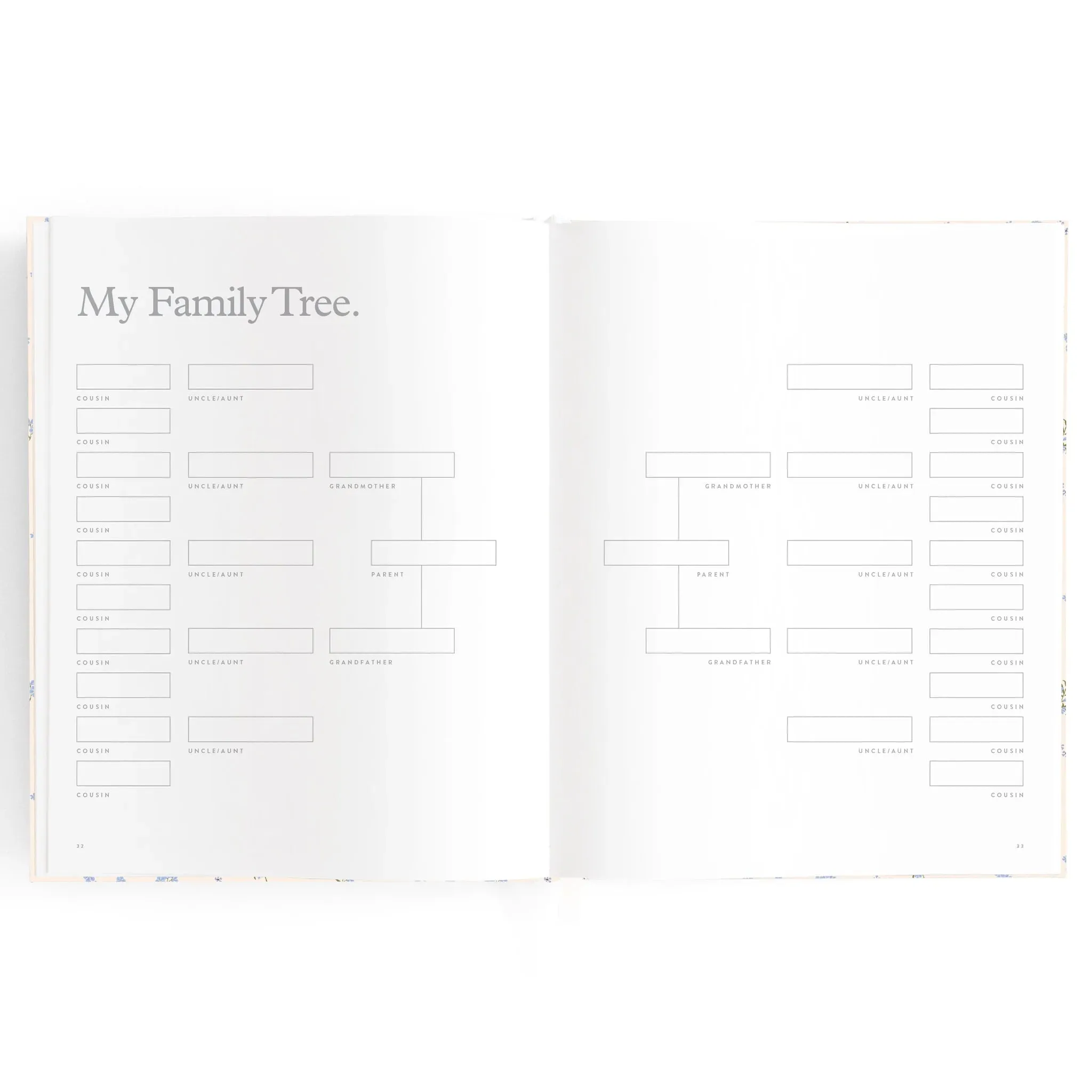 Fox & Fallow Baby Record Book - Forget-Me-Not