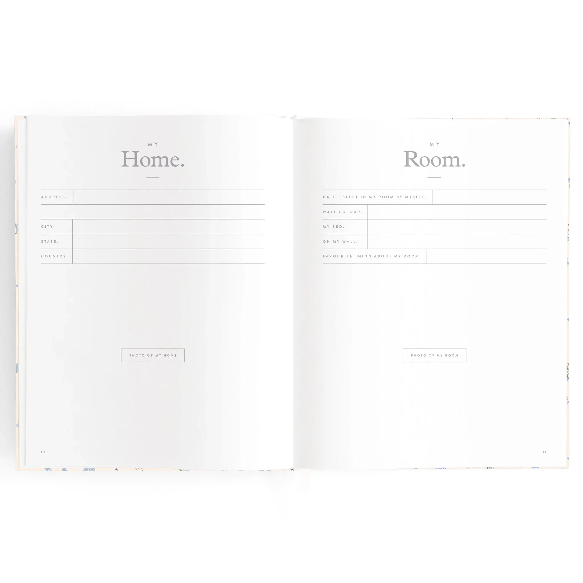 Fox & Fallow Baby Record Book - Forget-Me-Not