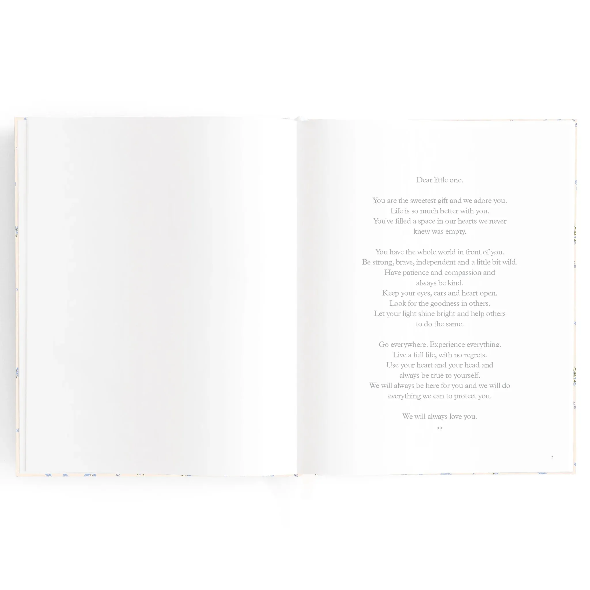Fox & Fallow Baby Record Book - Forget-Me-Not