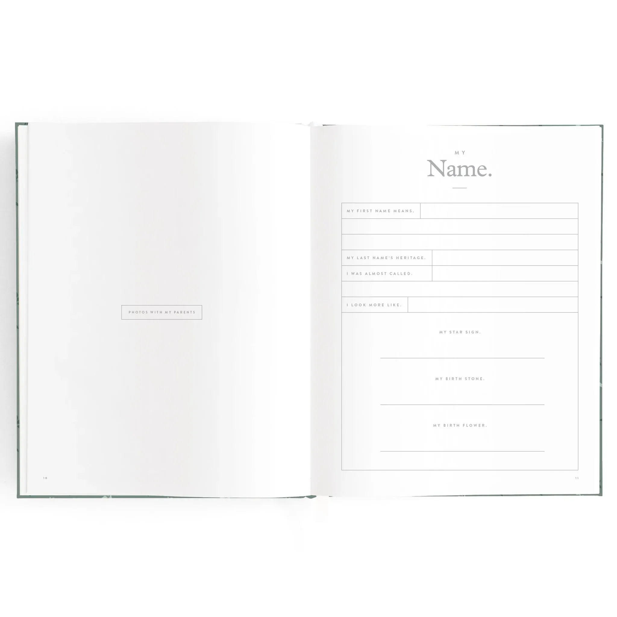 Fox & Fallow Baby Record Book - Pine