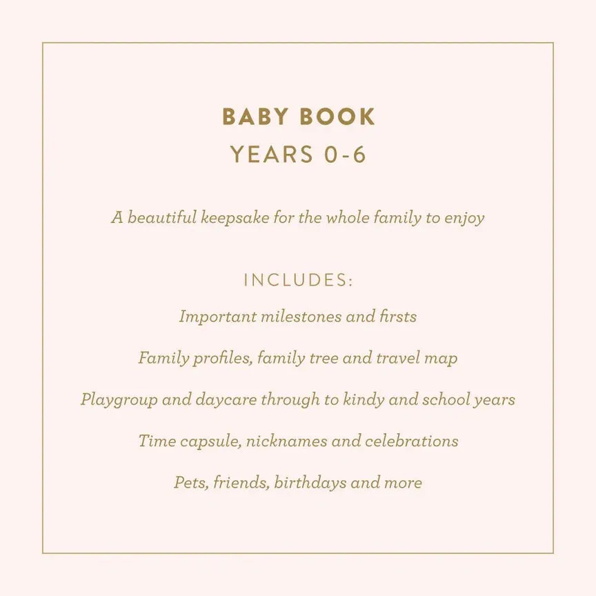 Fox & Fallow Baby Record Book - Rose