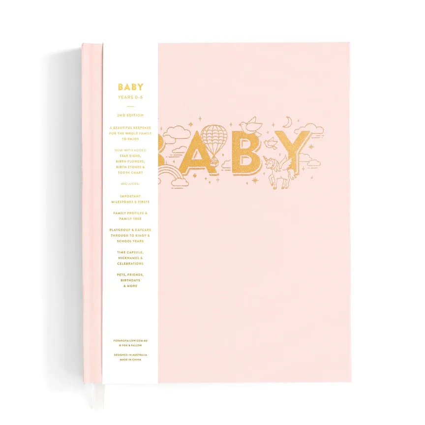 Fox & Fallow Baby Record Book - Rose