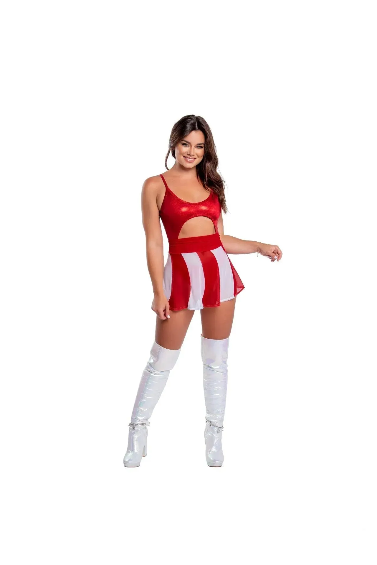 FR130 - Metallic Cutout Bodysuit