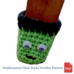 Frankenstein Monster Chair Socks Crochet Pattern