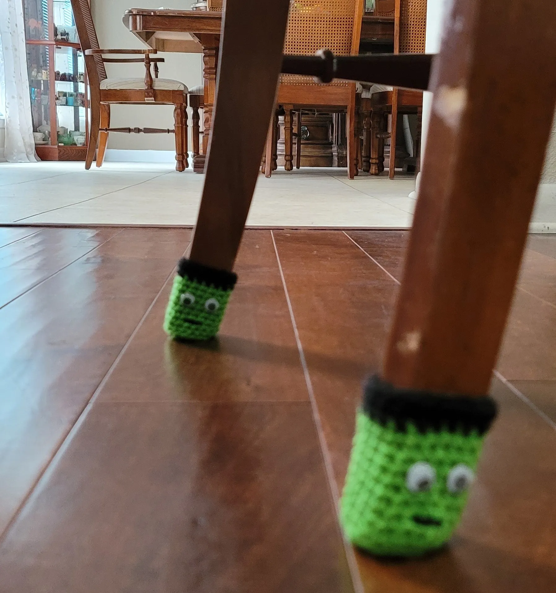 Frankenstein Monster Chair Socks Crochet Pattern