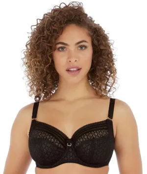 Freya Viva Underwired Side Support Bra - Lace Noir/Black