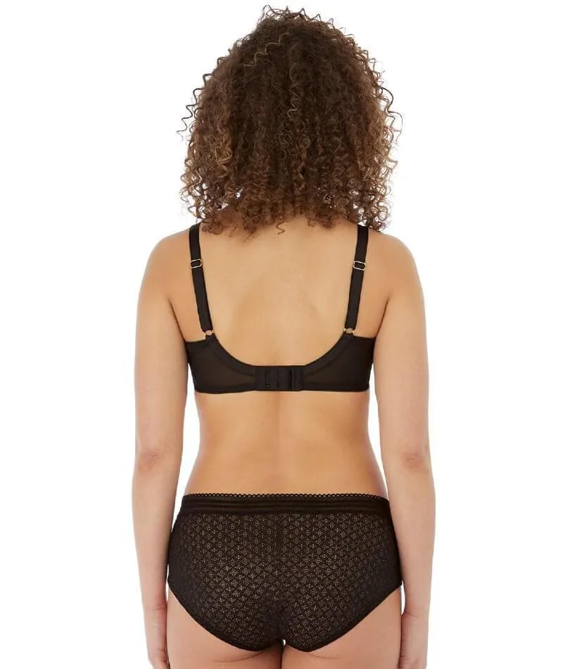 Freya Viva Underwired Side Support Bra - Lace Noir/Black