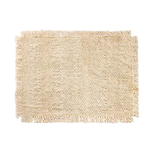 Fringed Placemat Set - Gold Melville
