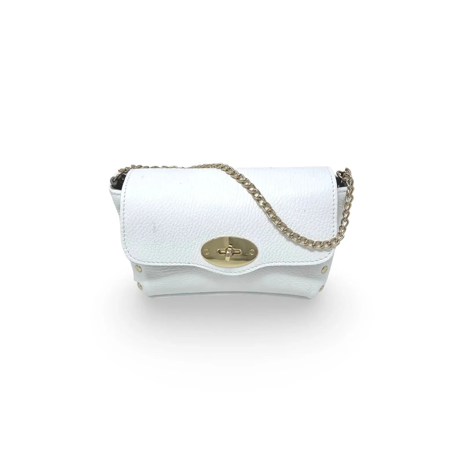 [GERMAN FUENTES] MINI LEATHER HANDBAG - WHITE