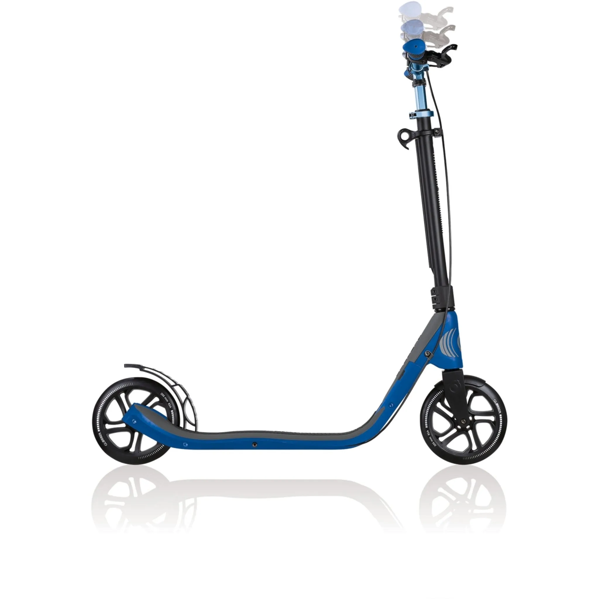 Globber One NL205 Deluxe Scooter Titanium/Navy