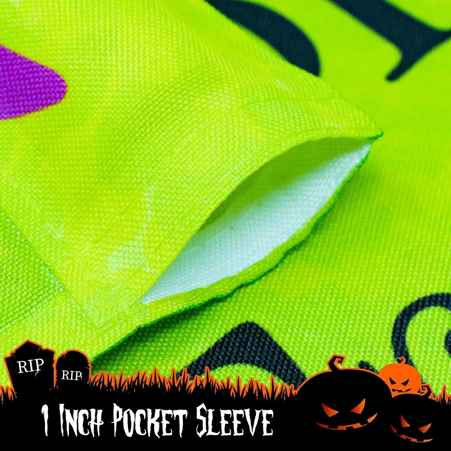 Halloween Garden Flag, Trick or Treat Outdoor Flag 12" x 18", 2 Pcs