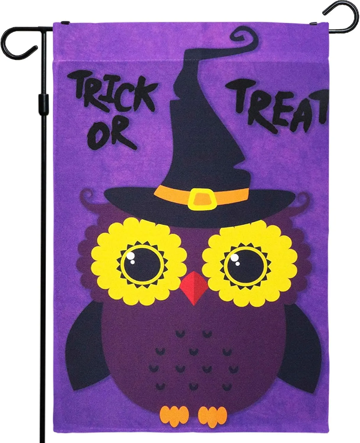 Halloween Garden Flag, Trick or Treat Outdoor Flag 12" x 18", 2 Pcs