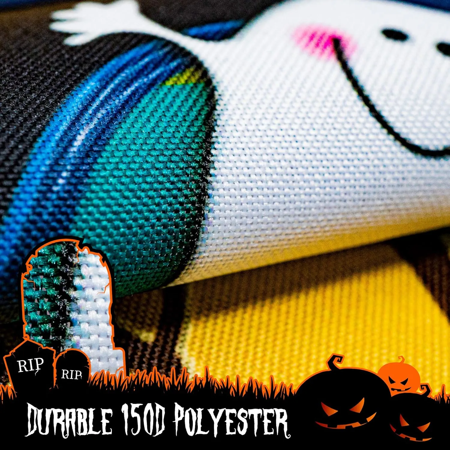 Halloween Garden Flag, Trick or Treat Outdoor Flag 12" x 18", 2 Pcs