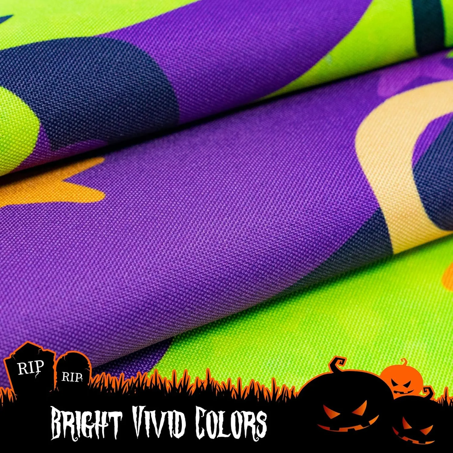 Halloween Garden Flag, Trick or Treat Outdoor Flag 12" x 18", 2 Pcs