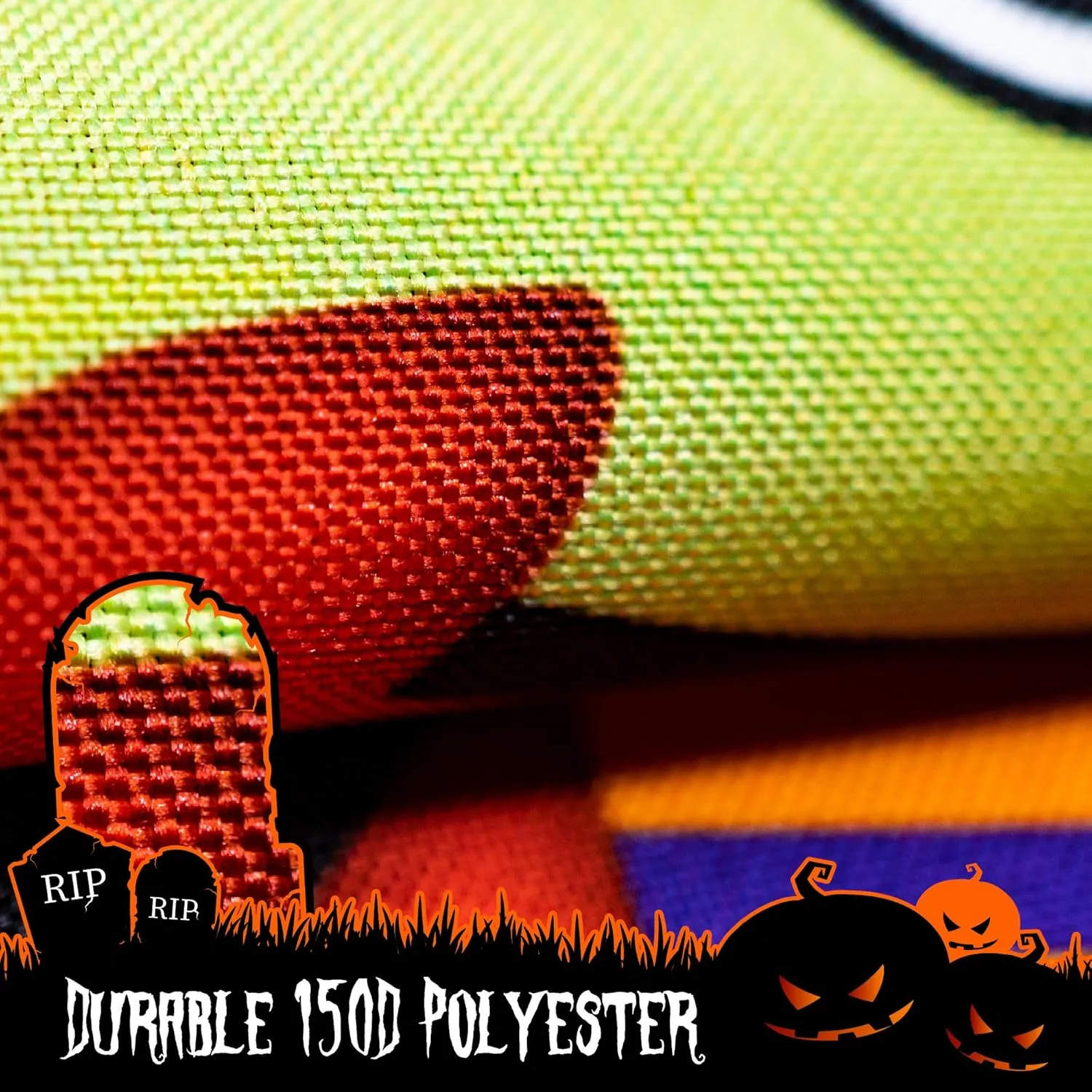 Halloween Garden Flag, Trick or Treat Outdoor Flag 12" x 18", 2 Pcs