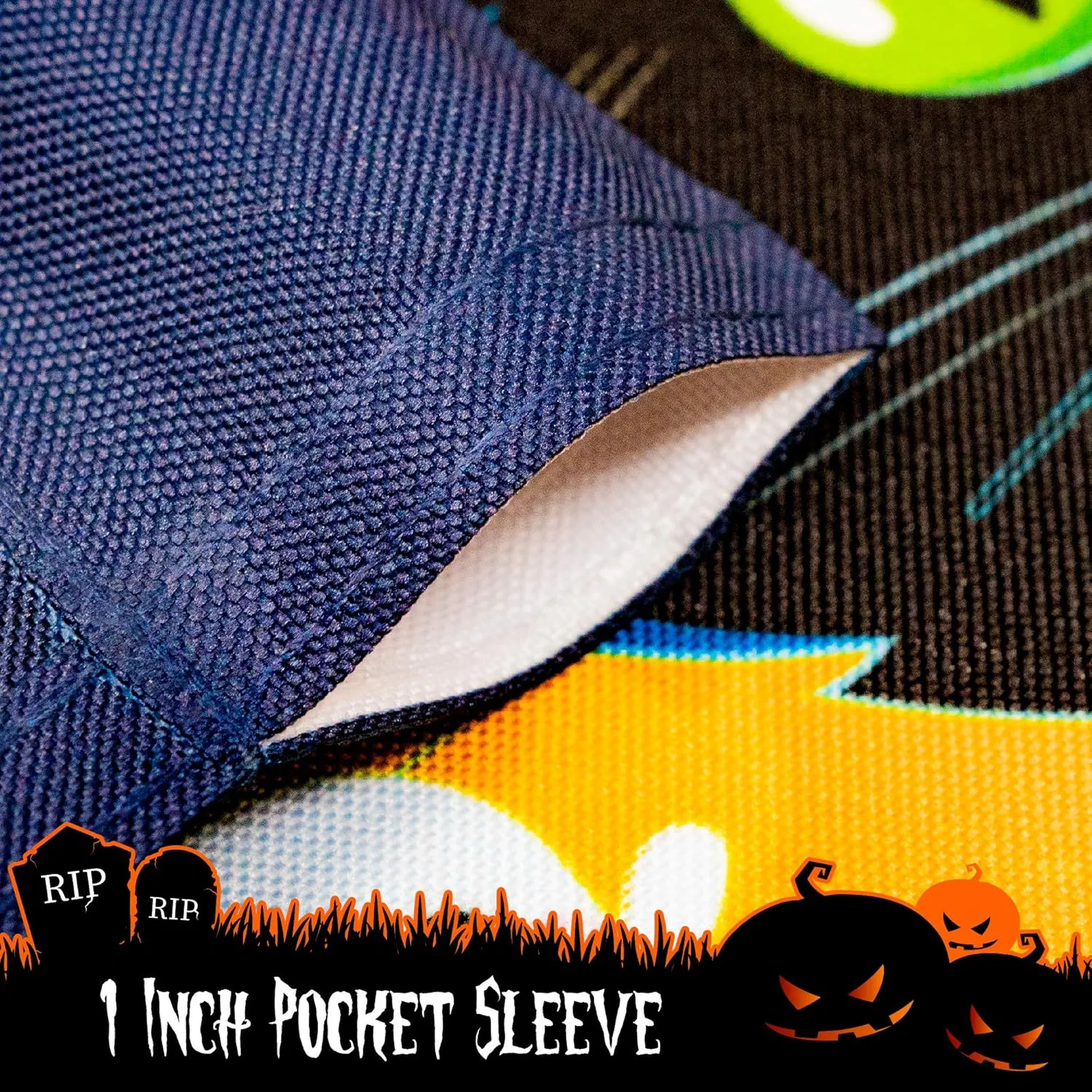 Halloween Garden Flag, Trick or Treat Outdoor Flag 12" x 18", 2 Pcs
