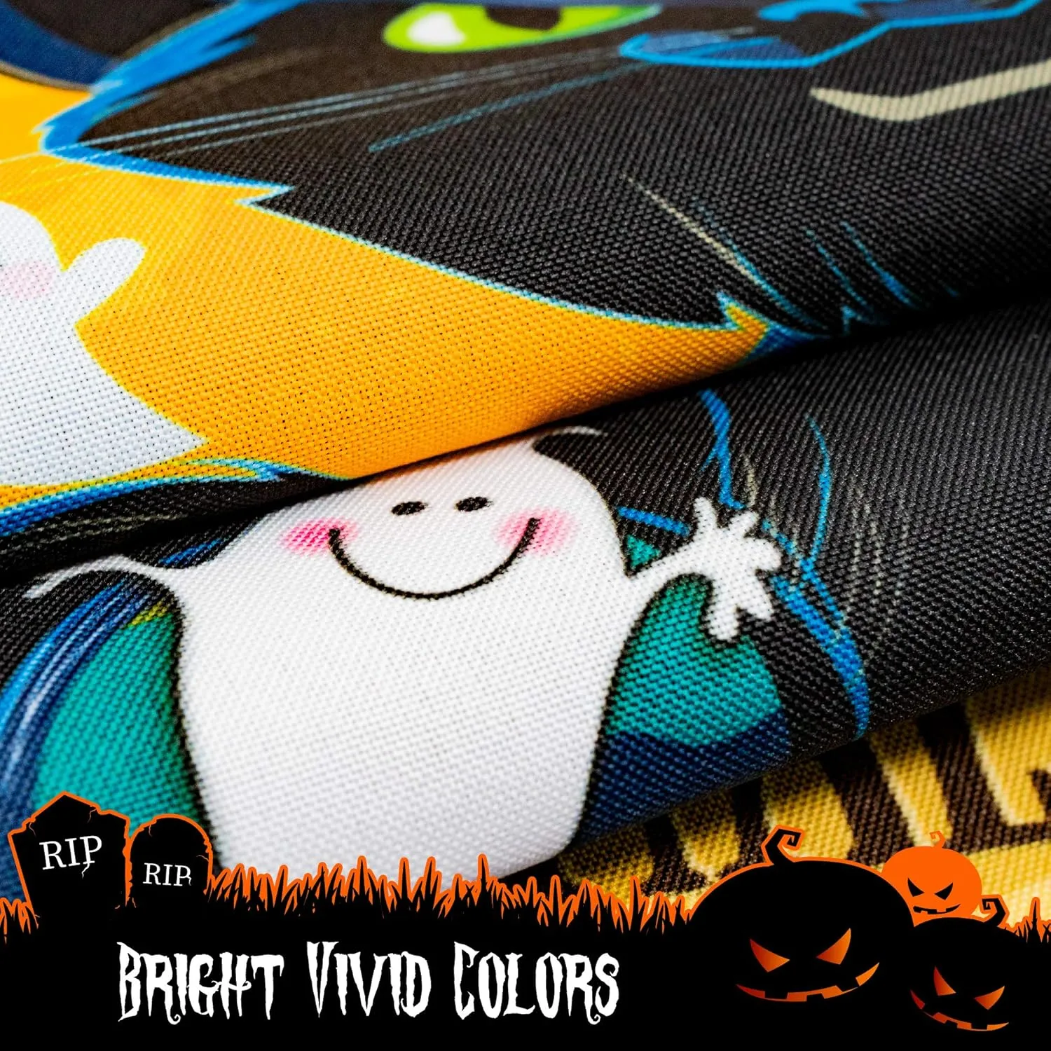 Halloween Garden Flag, Trick or Treat Outdoor Flag 12" x 18", 2 Pcs