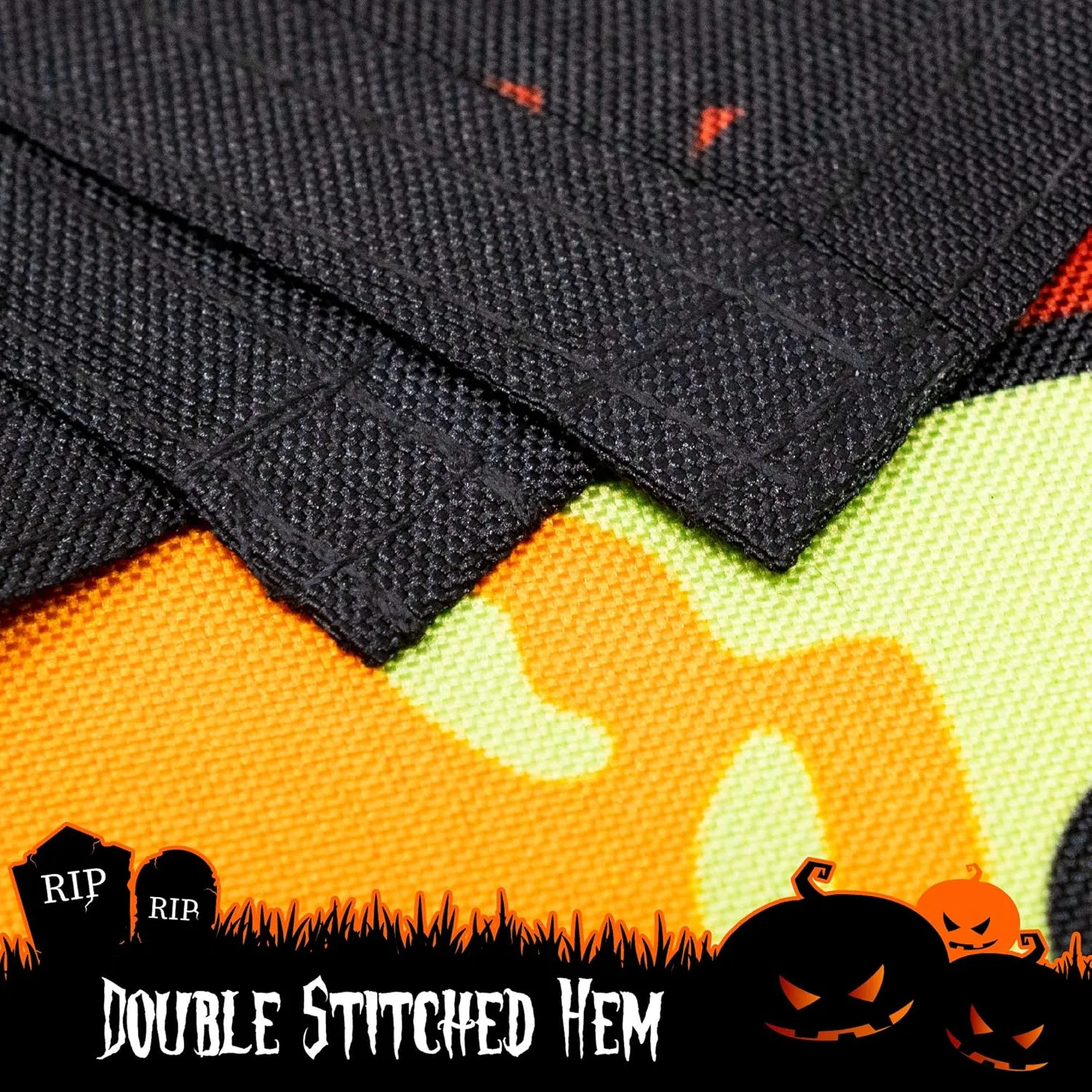 Halloween Garden Flag, Trick or Treat Outdoor Flag 12" x 18", 2 Pcs