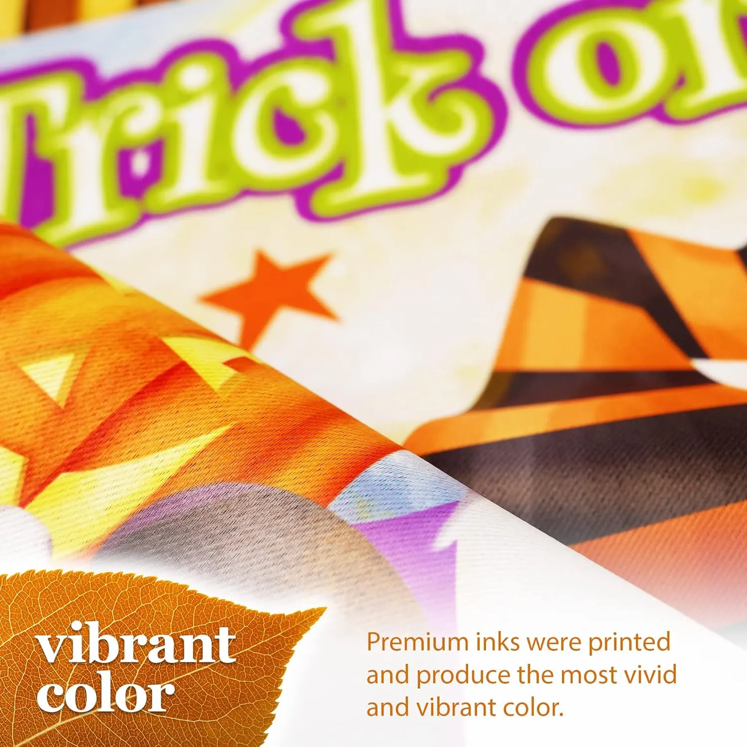 Halloween Garden Flag, Trick or Treat Outdoor Flag 12" x 18", 2 Pcs