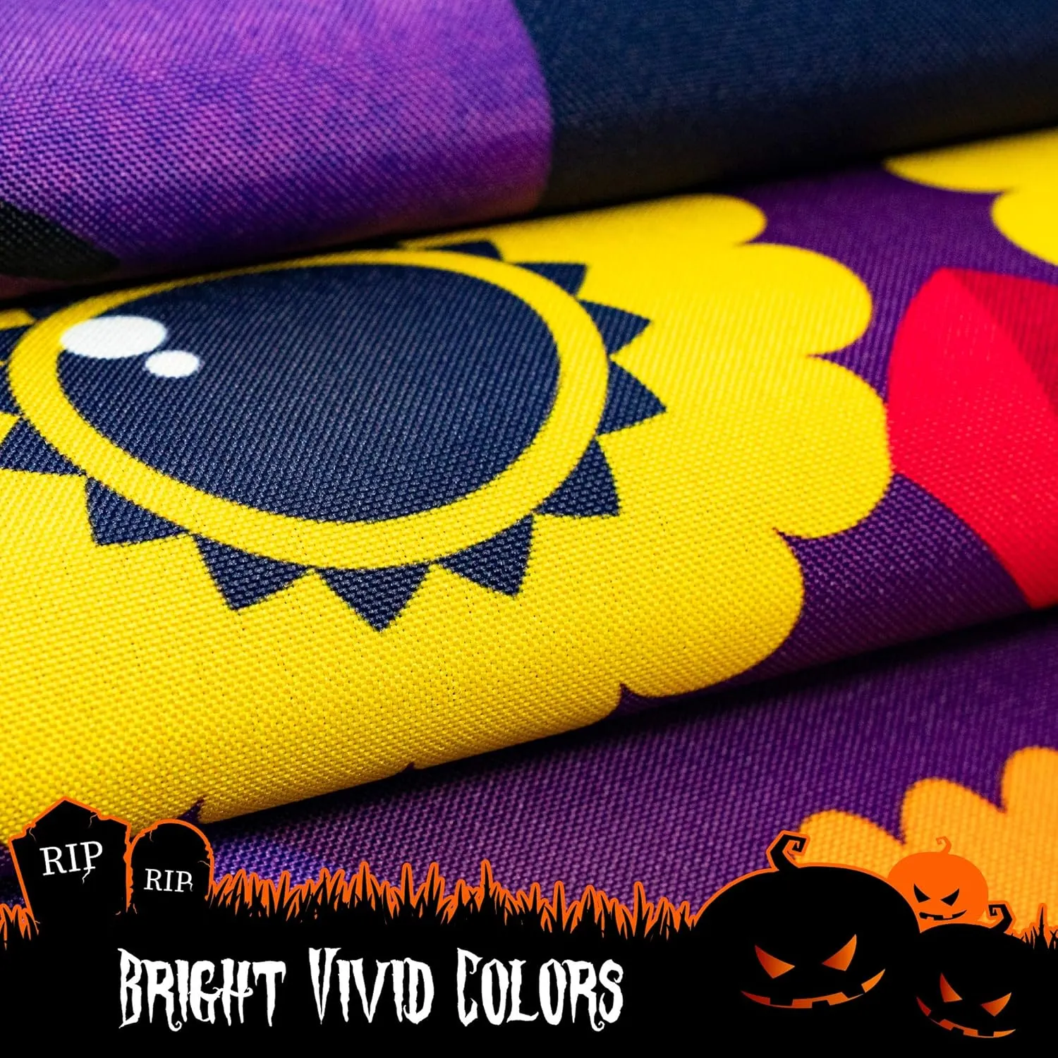 Halloween Garden Flag, Trick or Treat Outdoor Flag 12" x 18", 2 Pcs