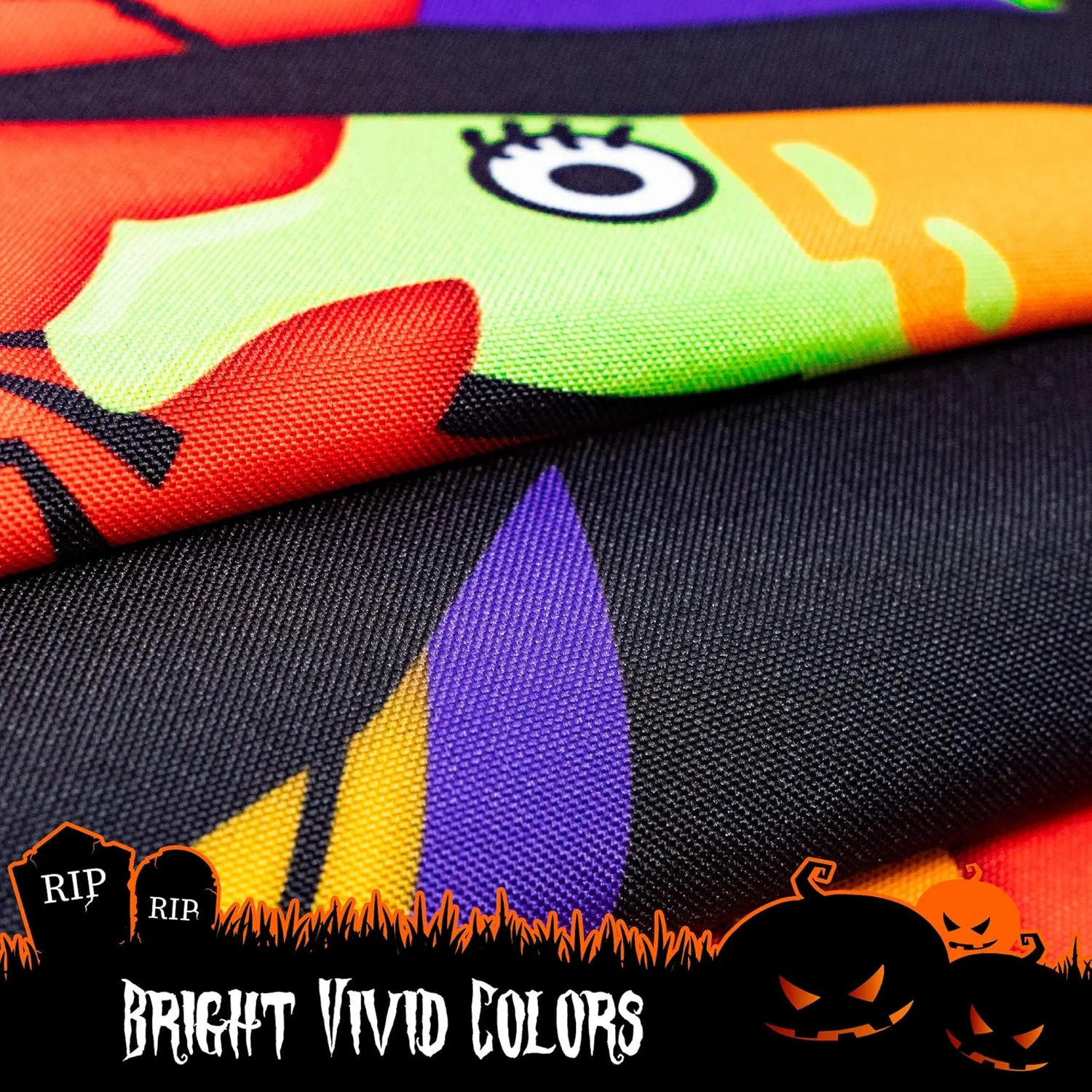 Halloween Garden Flag, Trick or Treat Outdoor Flag 12" x 18", 2 Pcs