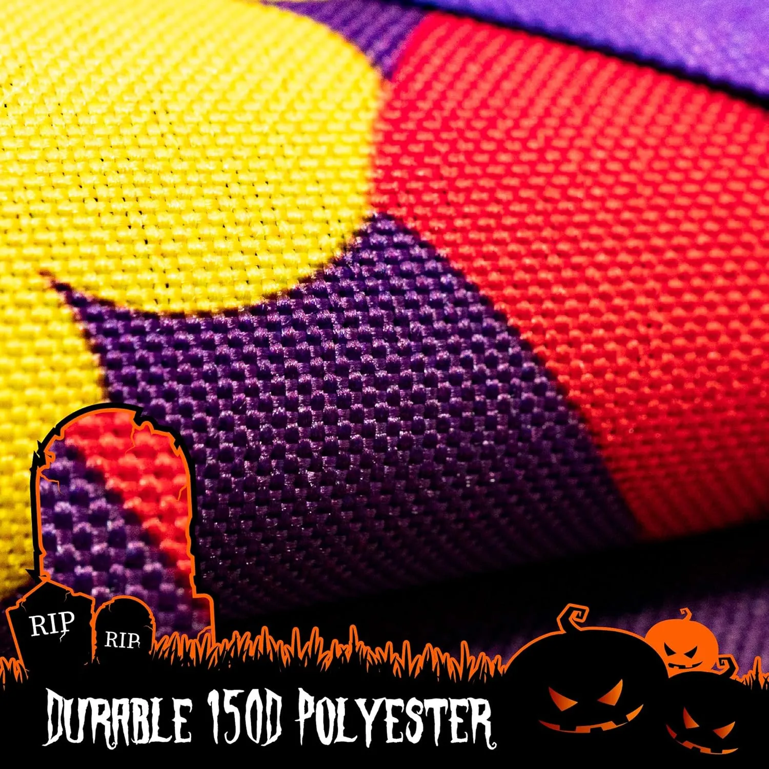 Halloween Garden Flag, Trick or Treat Outdoor Flag 12" x 18", 2 Pcs