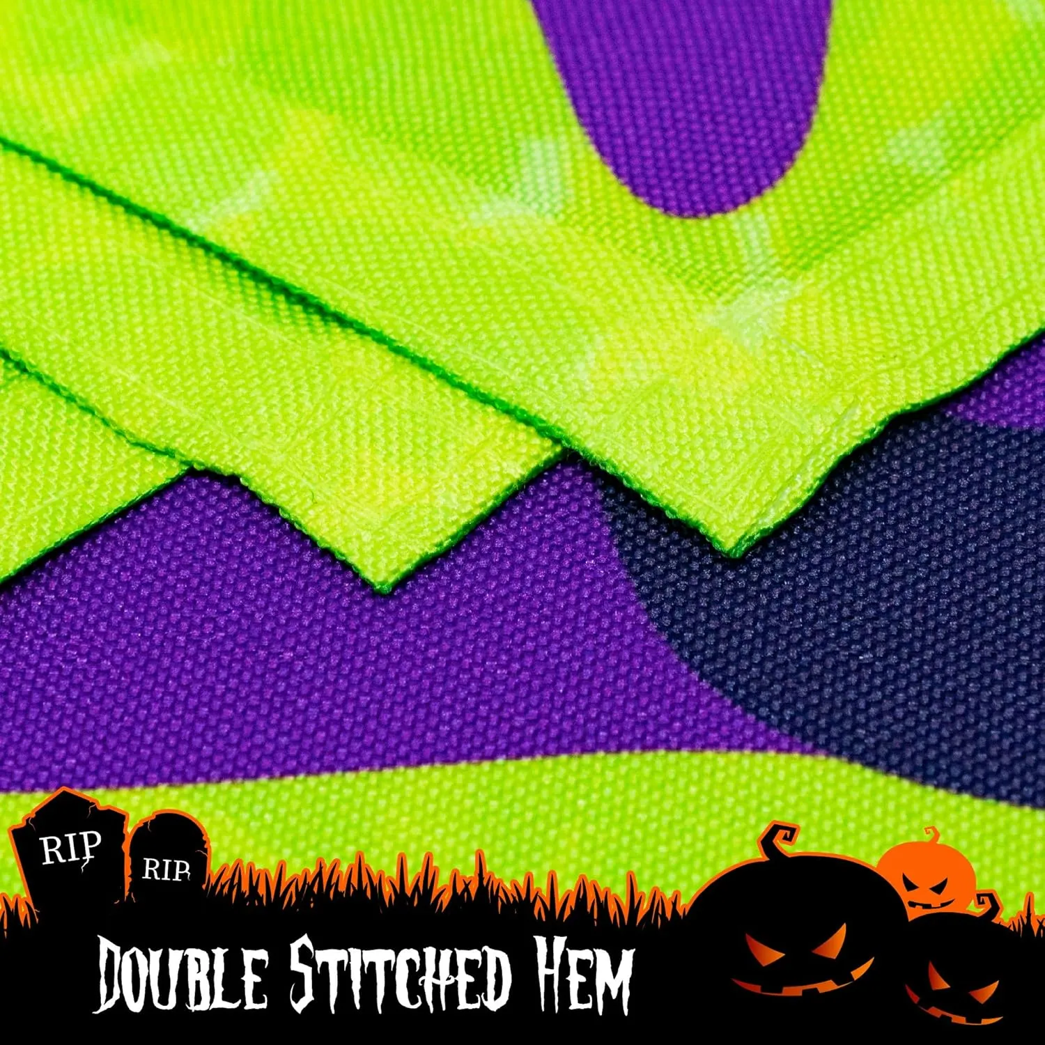 Halloween Garden Flag, Trick or Treat Outdoor Flag 12" x 18", 2 Pcs