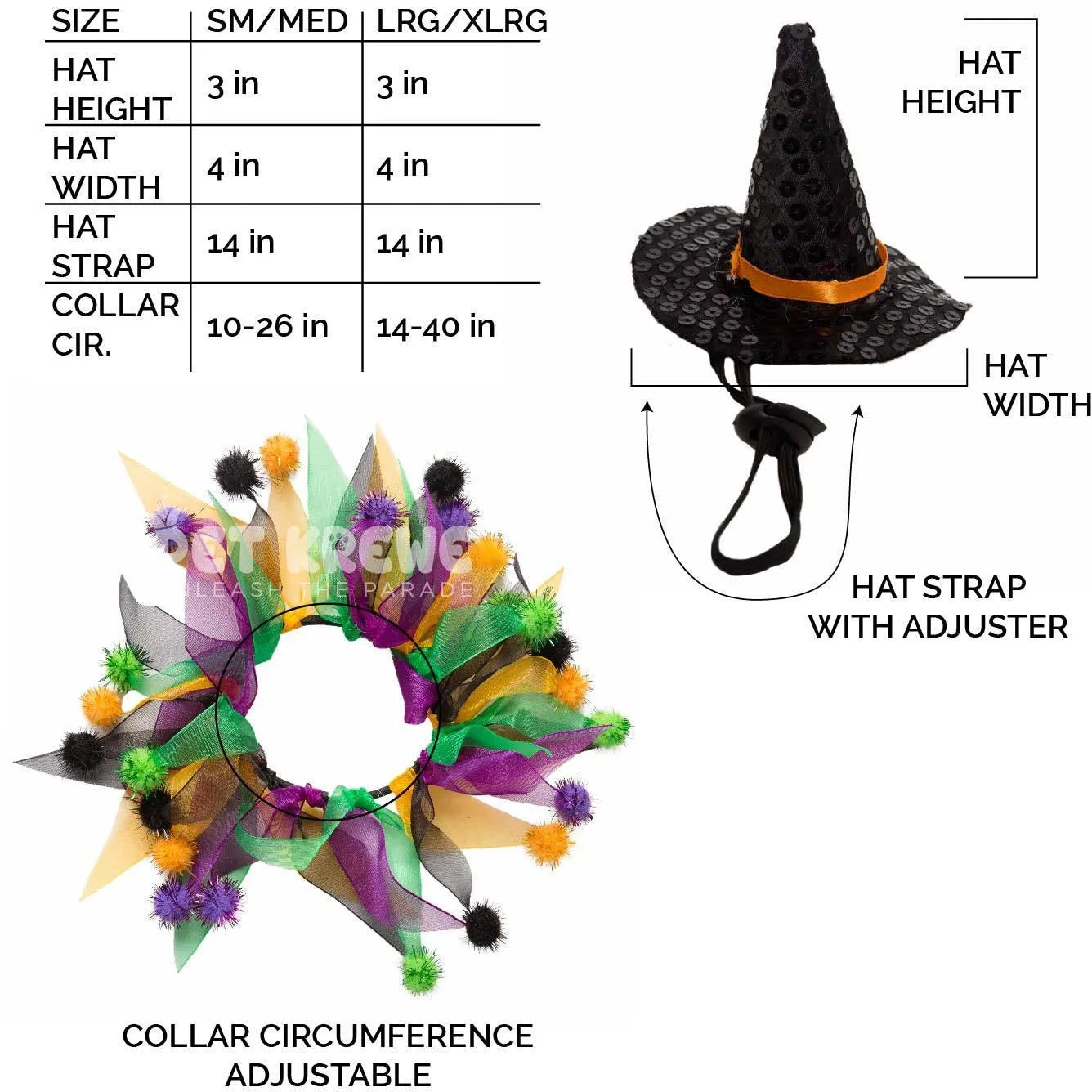 Halloween Hat & Collar Set For Dogs