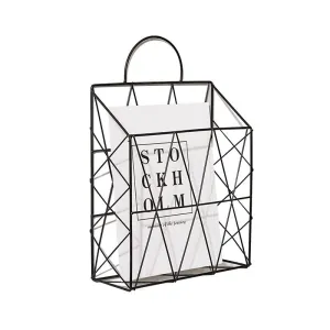 Hanging Metal Basket Magazine Book Document Holder