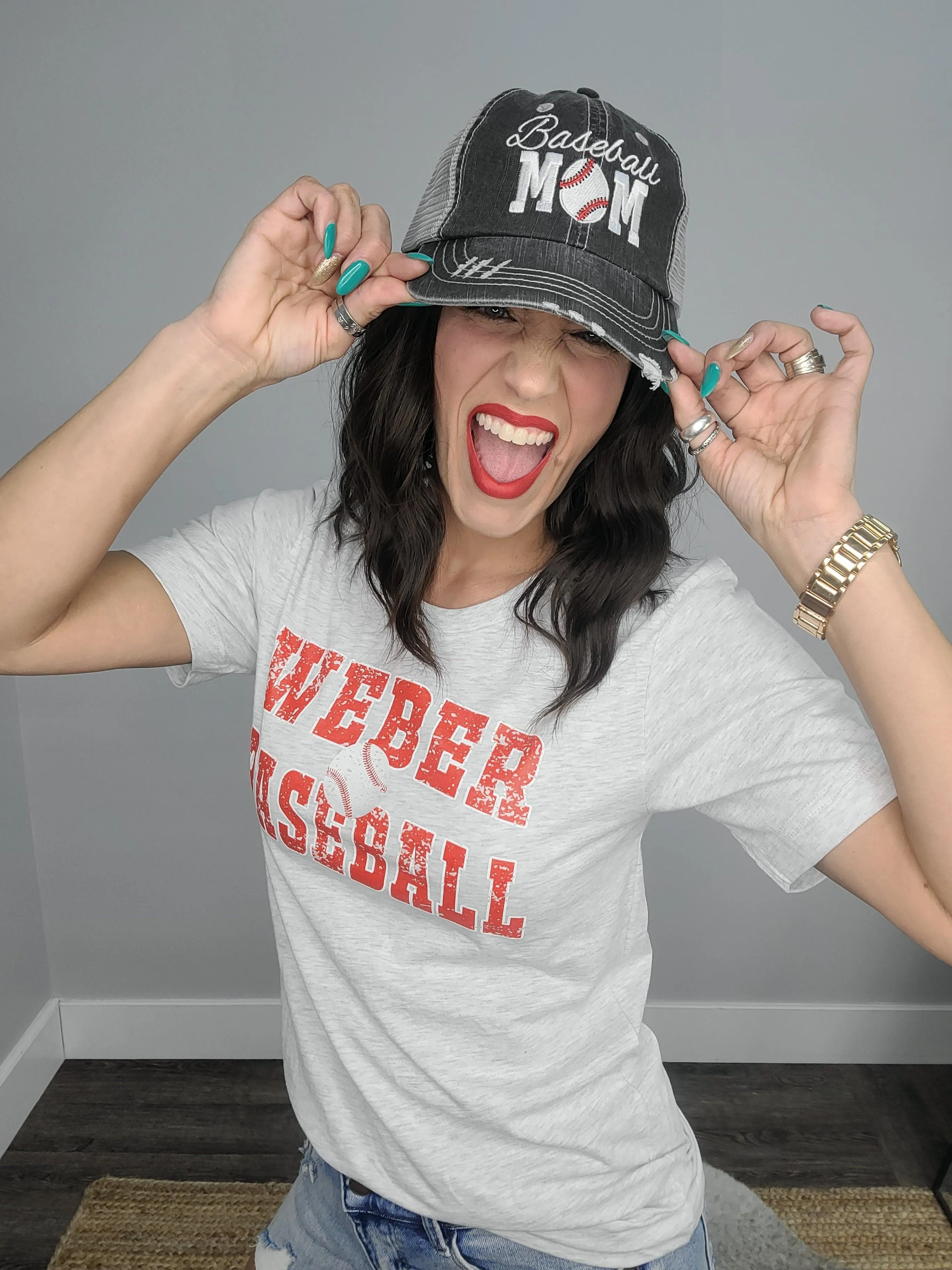 Hazel Blues® | Baseball Mom Trucker Hat