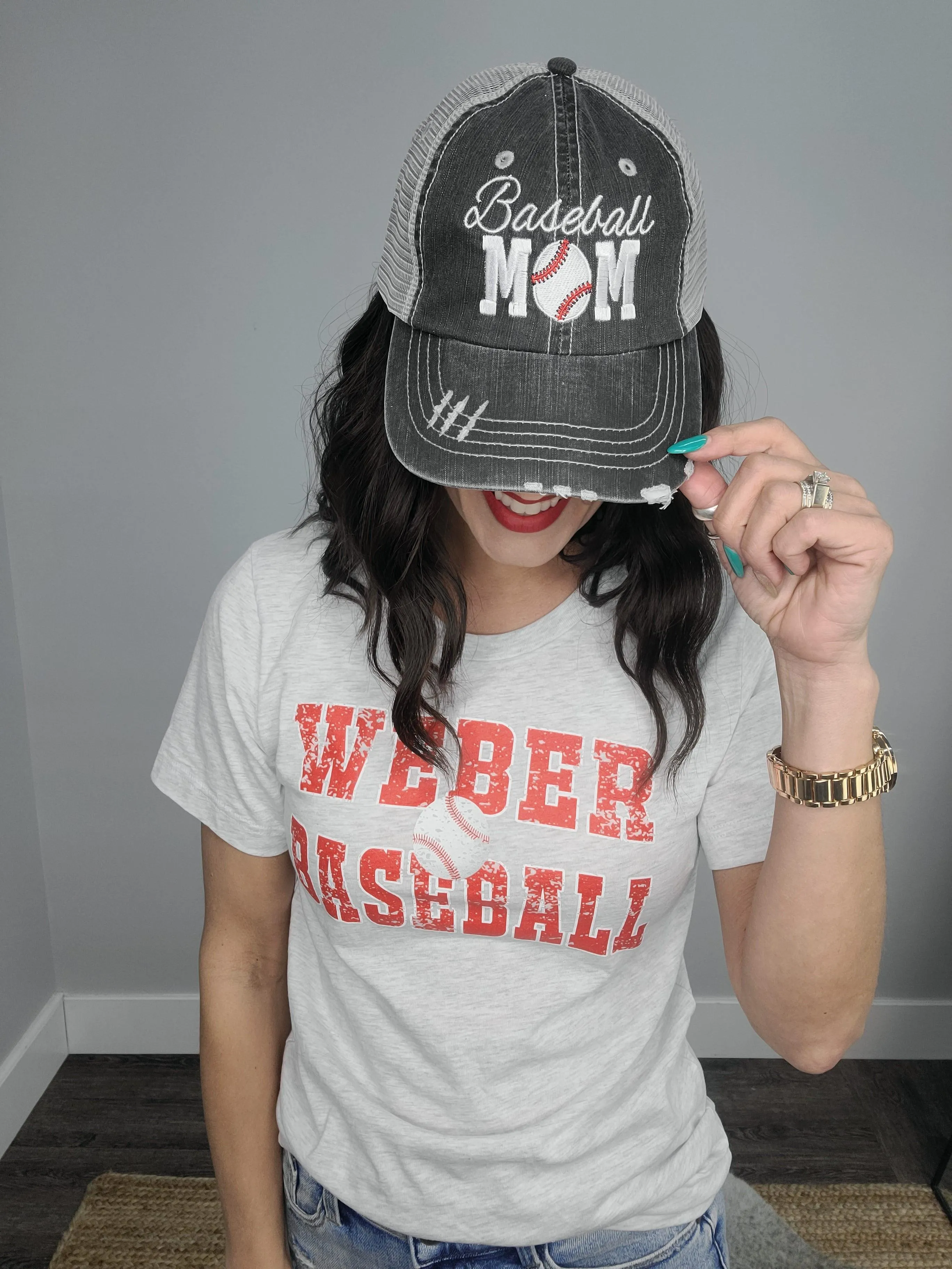 Hazel Blues® | Baseball Mom Trucker Hat