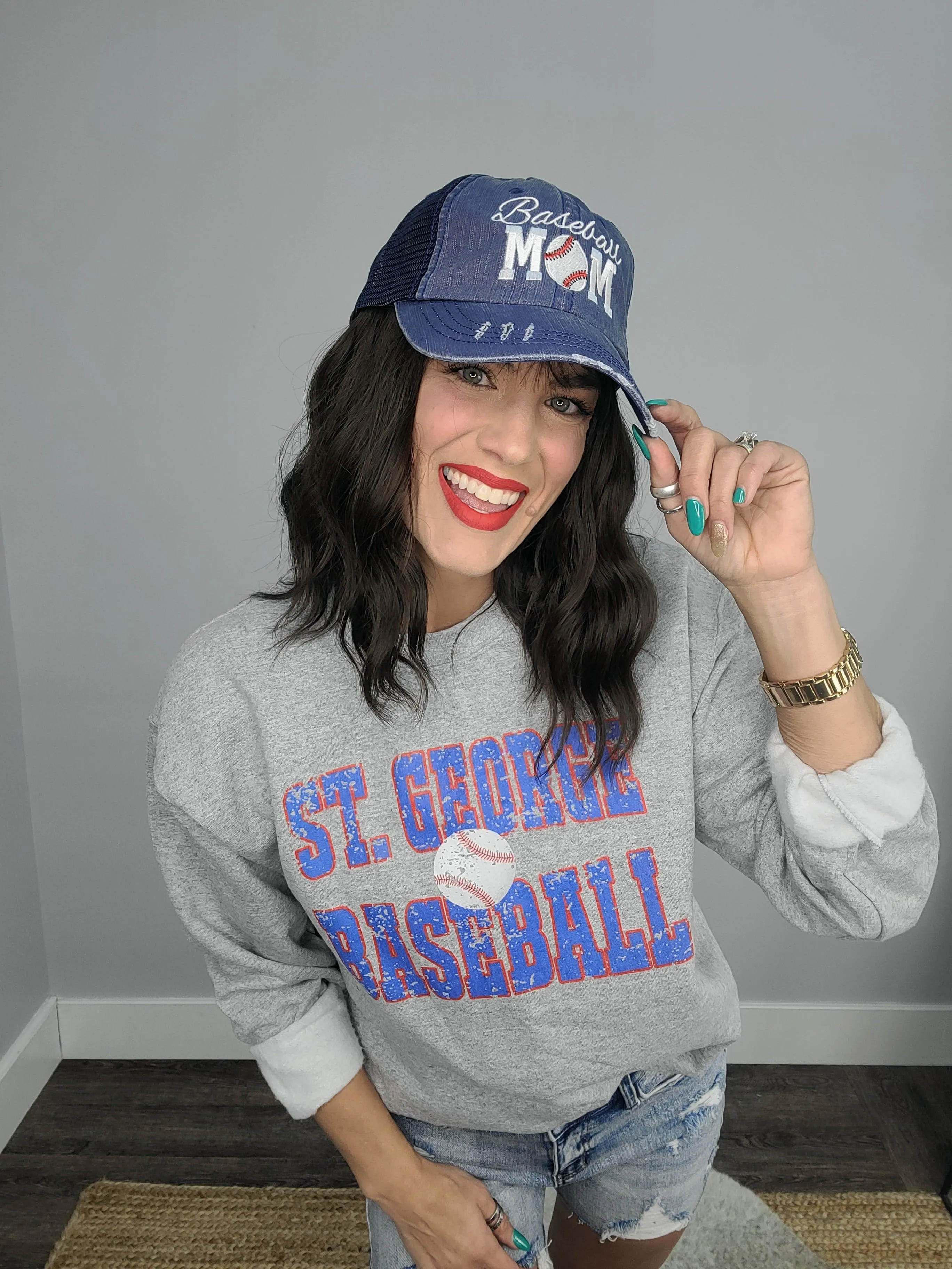 Hazel Blues® | Baseball Mom Trucker Hat
