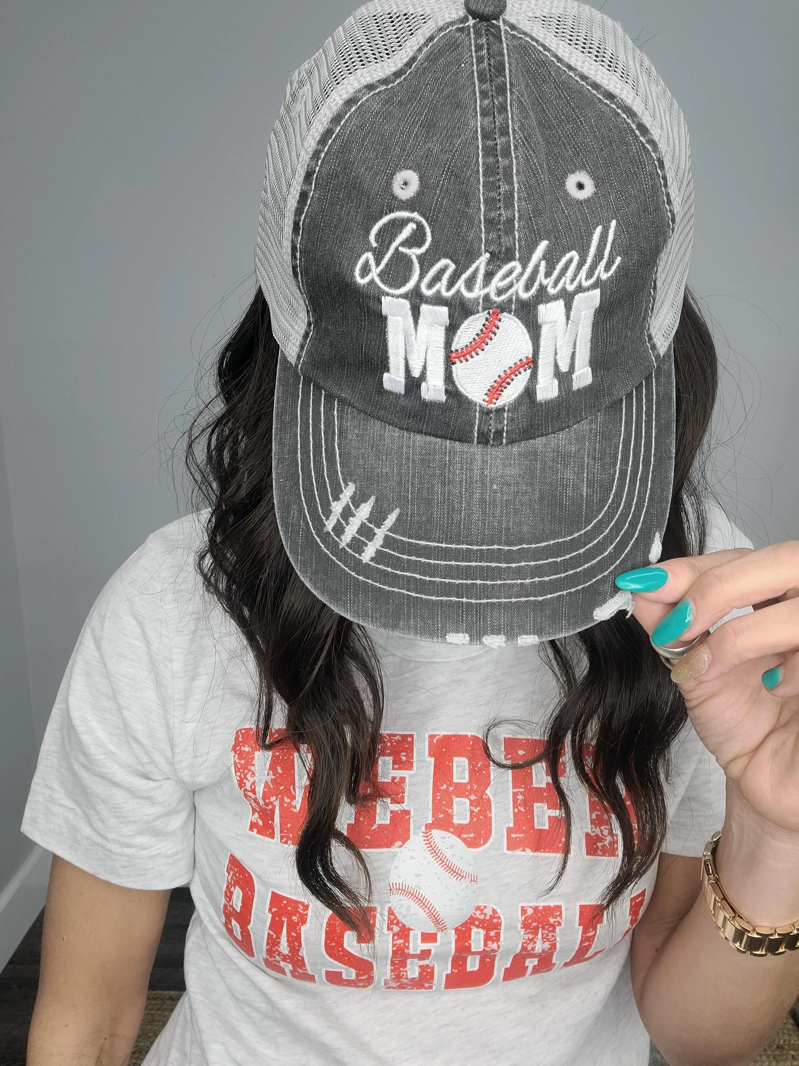 Hazel Blues® | Baseball Mom Trucker Hat