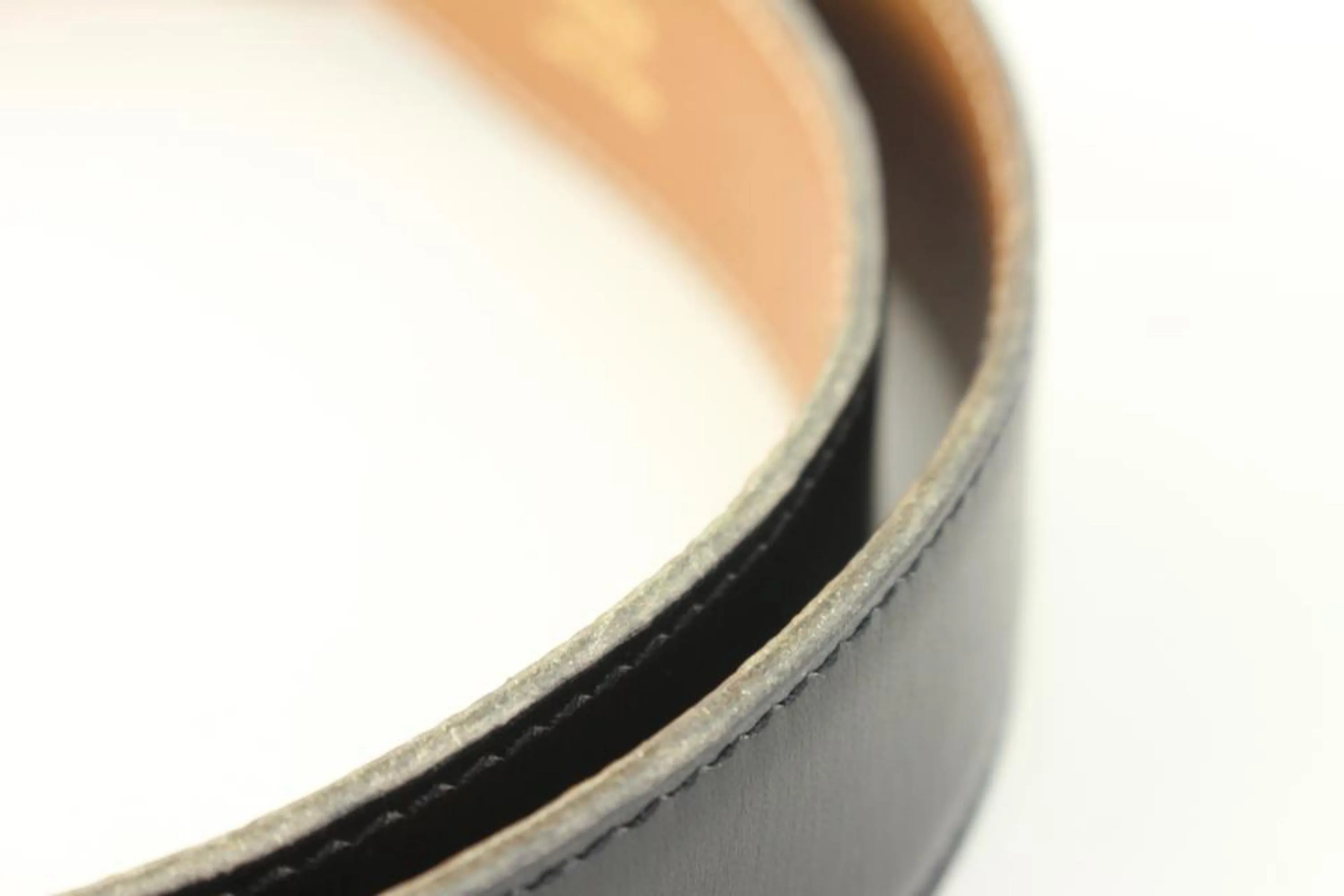 Hermès Black x Brown 32mm Reversible H Logo Belt Kit 84h615s