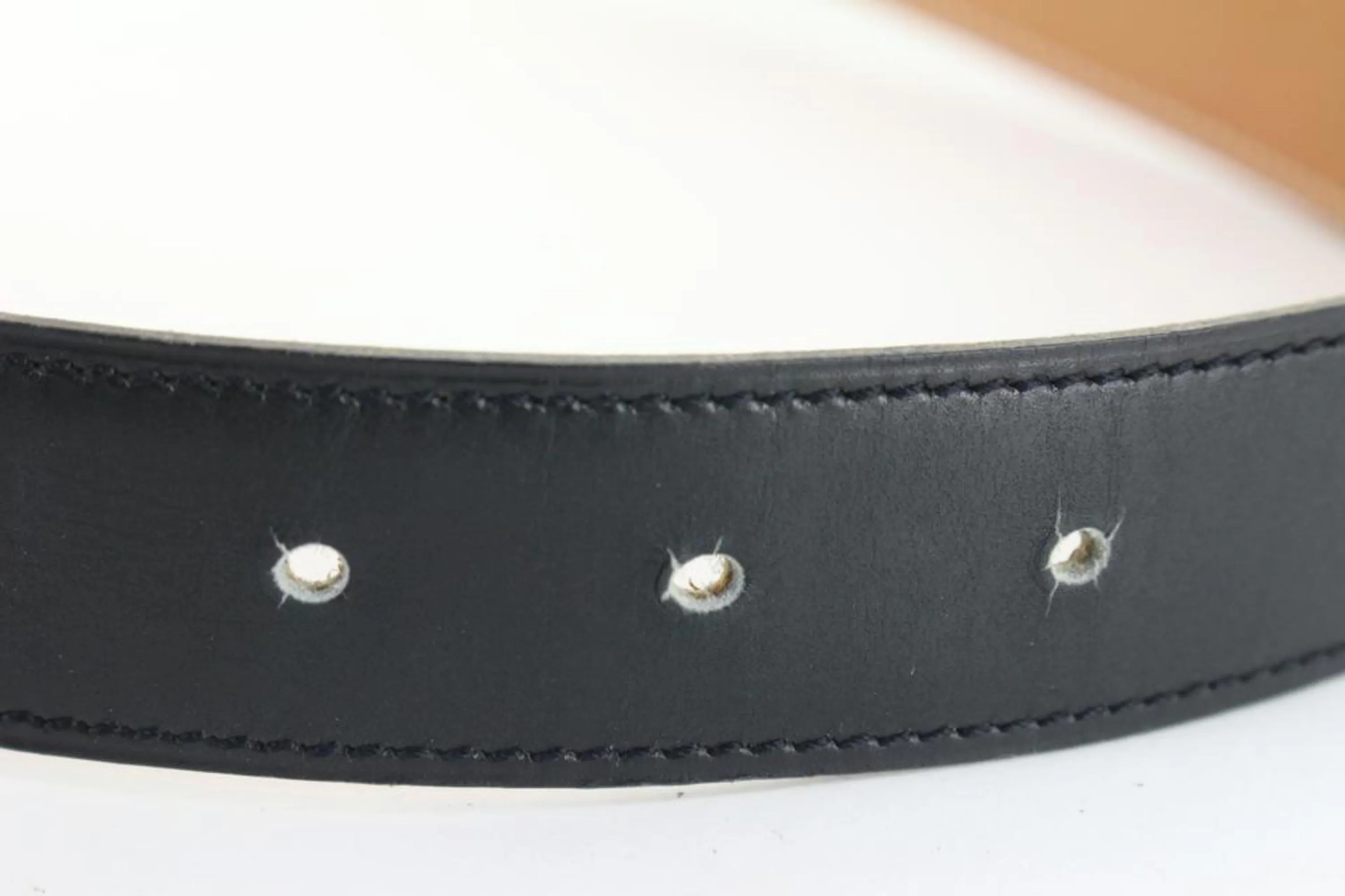 Hermès Reversible Black x Brown x Gold 24mm Constance H Logo Belt Kit 72h84s