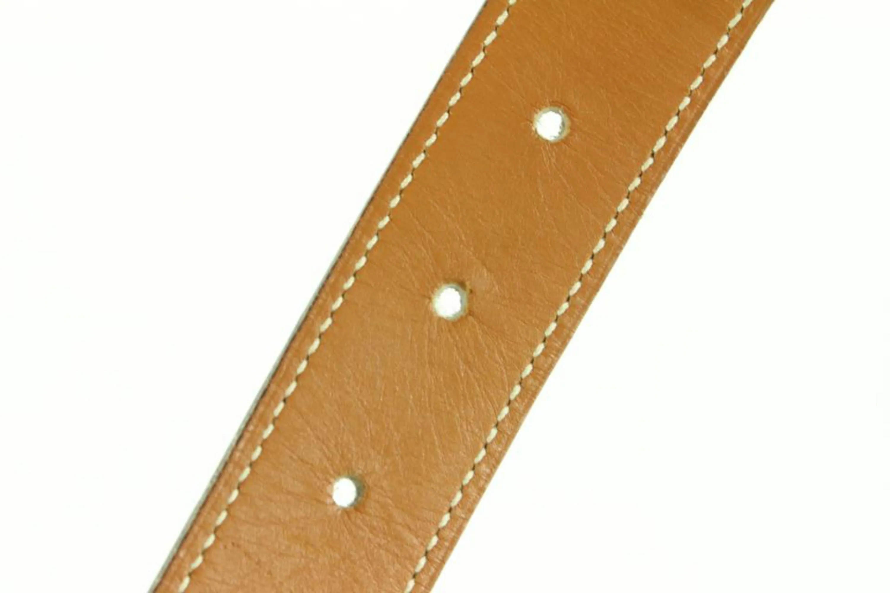 Hermès Reversible Black x Brown x Gold 24mm Constance H Logo Belt Kit 72h84s