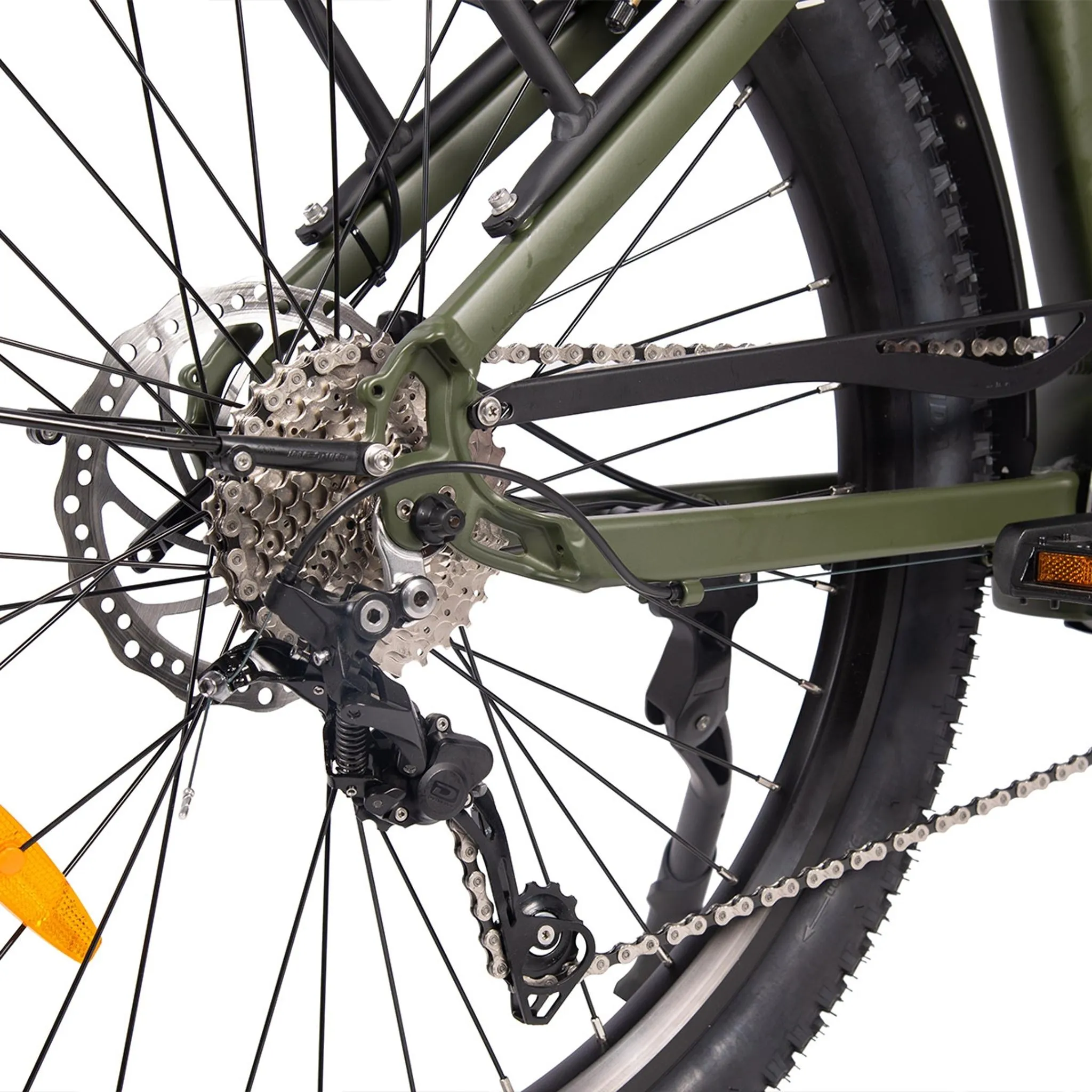 Hiko Vibe Electric Hybrid Bike 672Wh Battery Olive